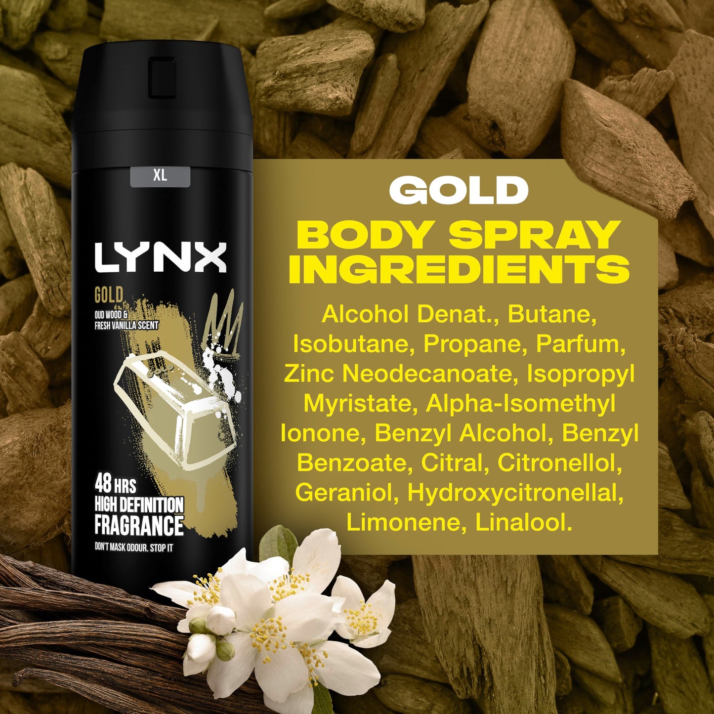 - Lynx Gold Bodyspray | 48 hour Protection -