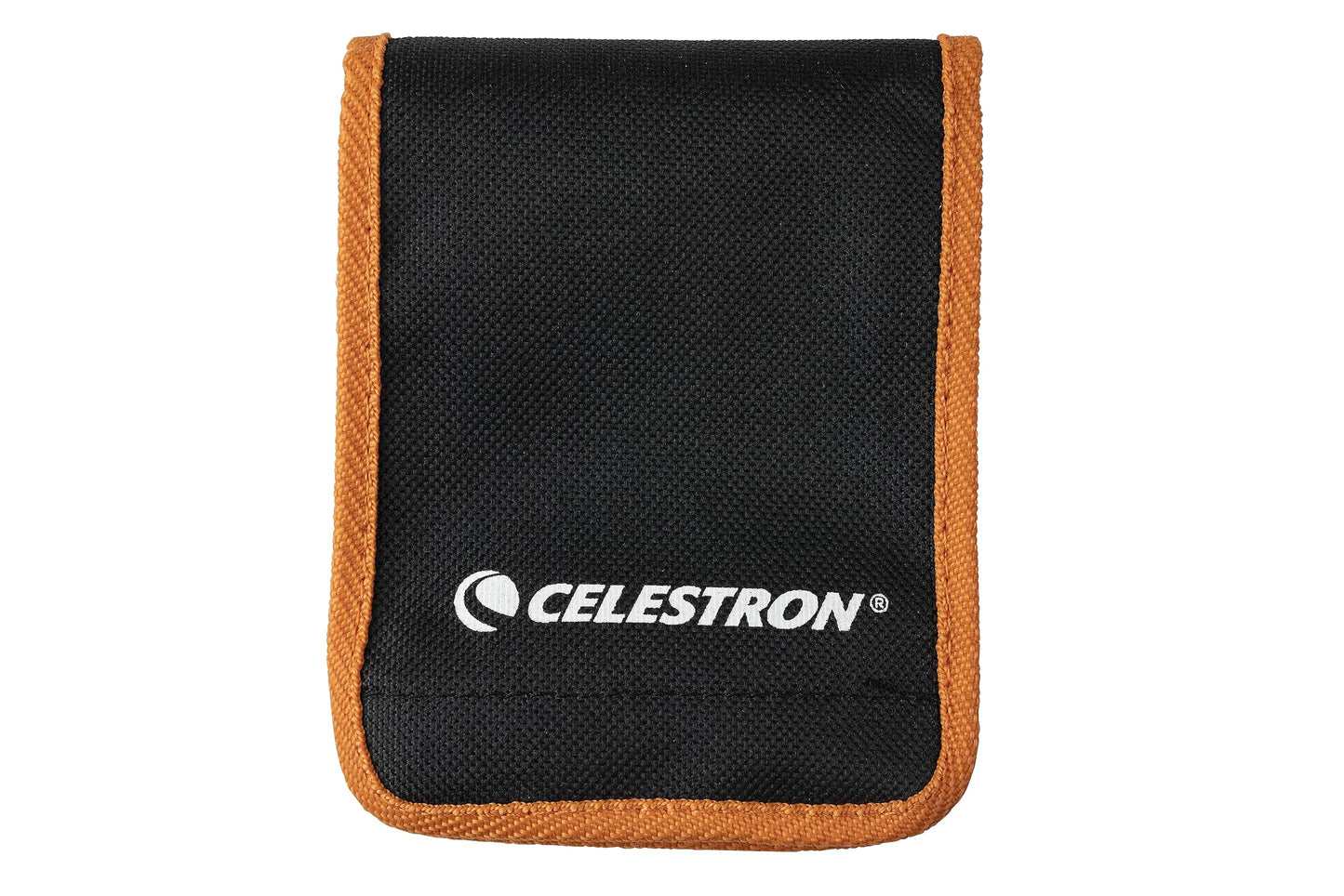 Celestron 93576 Lens Cleaning Kit - Includes 10 x Lens Wipes, Cleaning Fluid, Lens Cloth and Retractable Lens Brush in a Soft Carry Pouch, Black/Orange