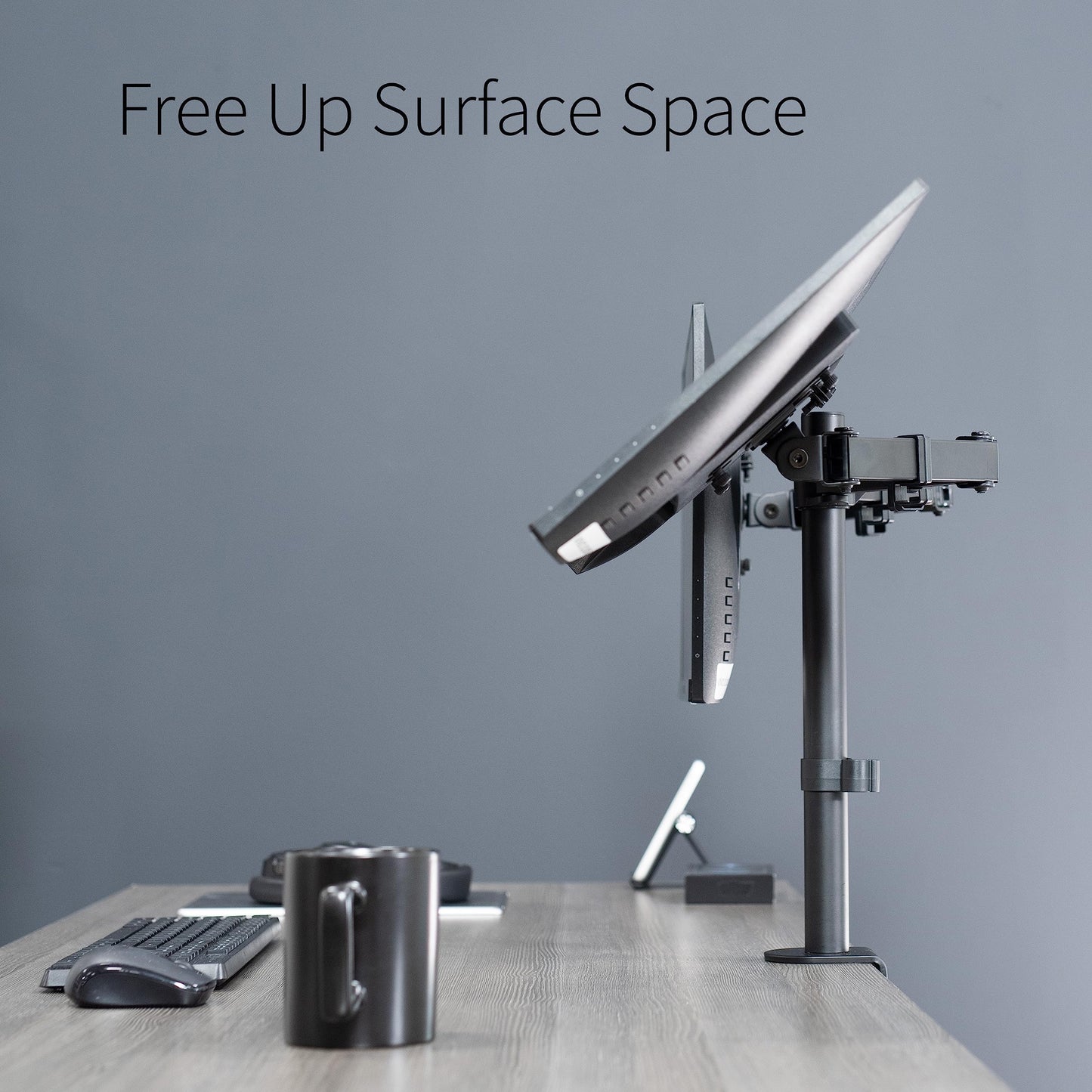 - VIVO Dual Monitor Desk Mount, Heavy Duty Fully Adjustable Steel Stand, Holds 2 Computer Screens up to 30 inches and Max 10 kg each, Black, STAND-V002 -