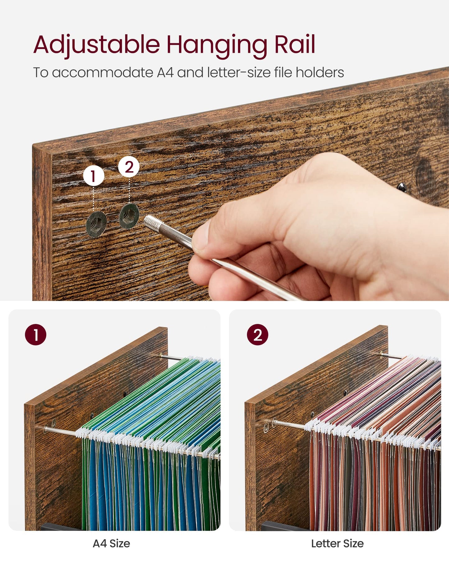 - VASAGLE File Cabinet with 2 Drawers -