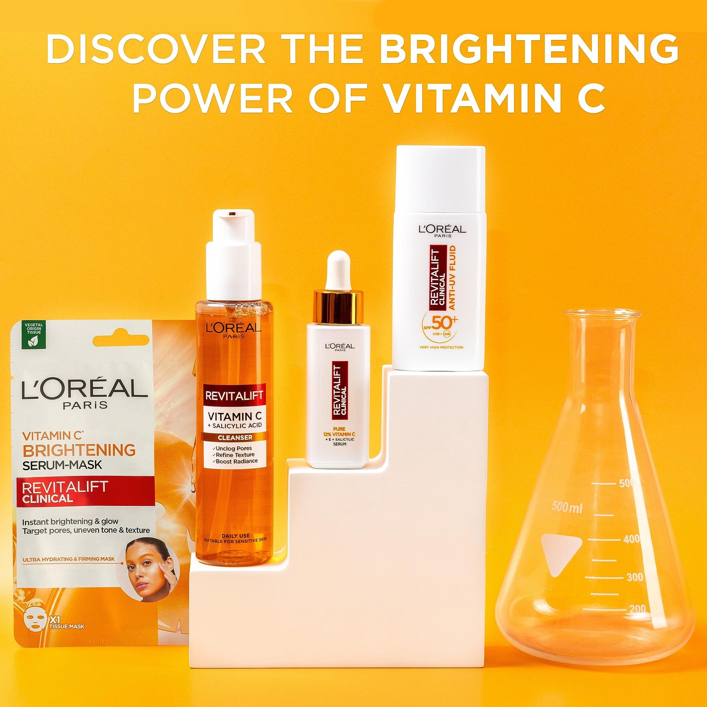 - L'Oréal Paris Revitalift Clinical Vitamin C Cleanser with Vitamin C -