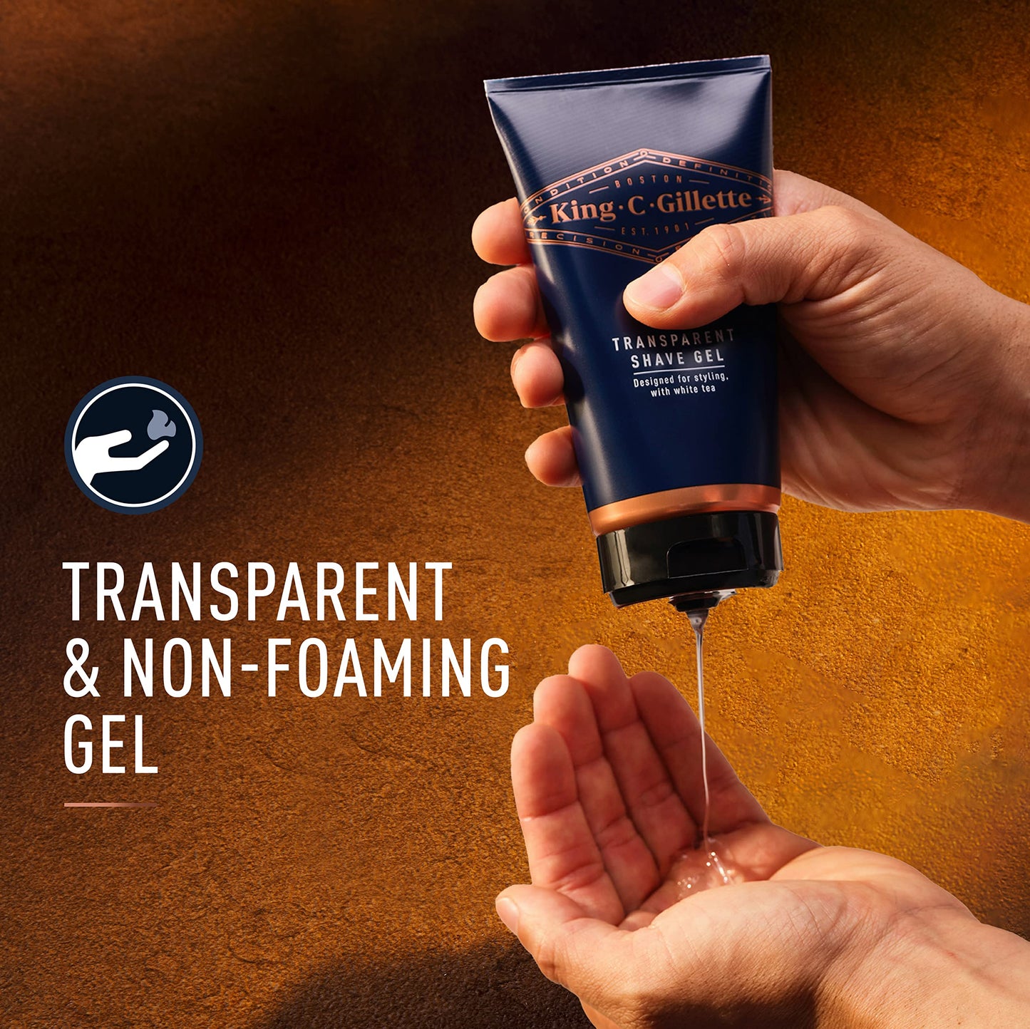 - King C Gillette Transparent Shave Gel -