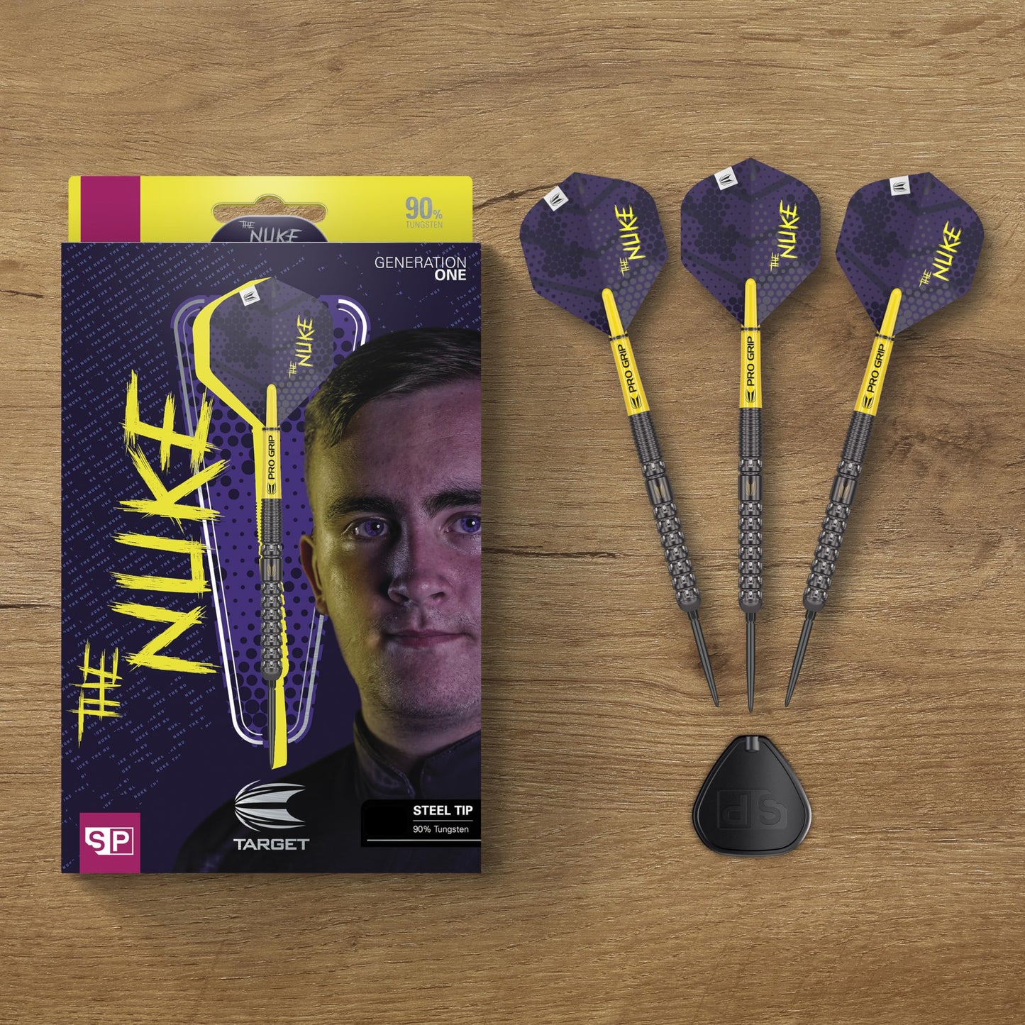 - TARGET Darts | Luke Littler G1 24G 90% Tungsten Swiss Point Steel Tip Darts Set |  Player Edition The Nuke Dart Set | Pro Grip Shafts -