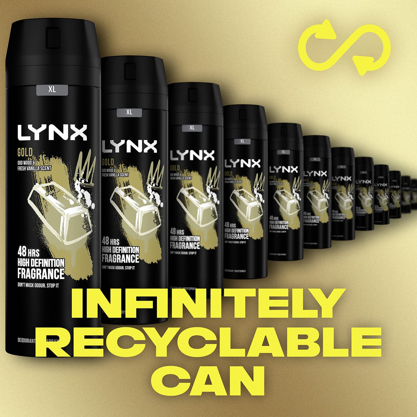 - Lynx Gold Bodyspray | 48 hour Protection -