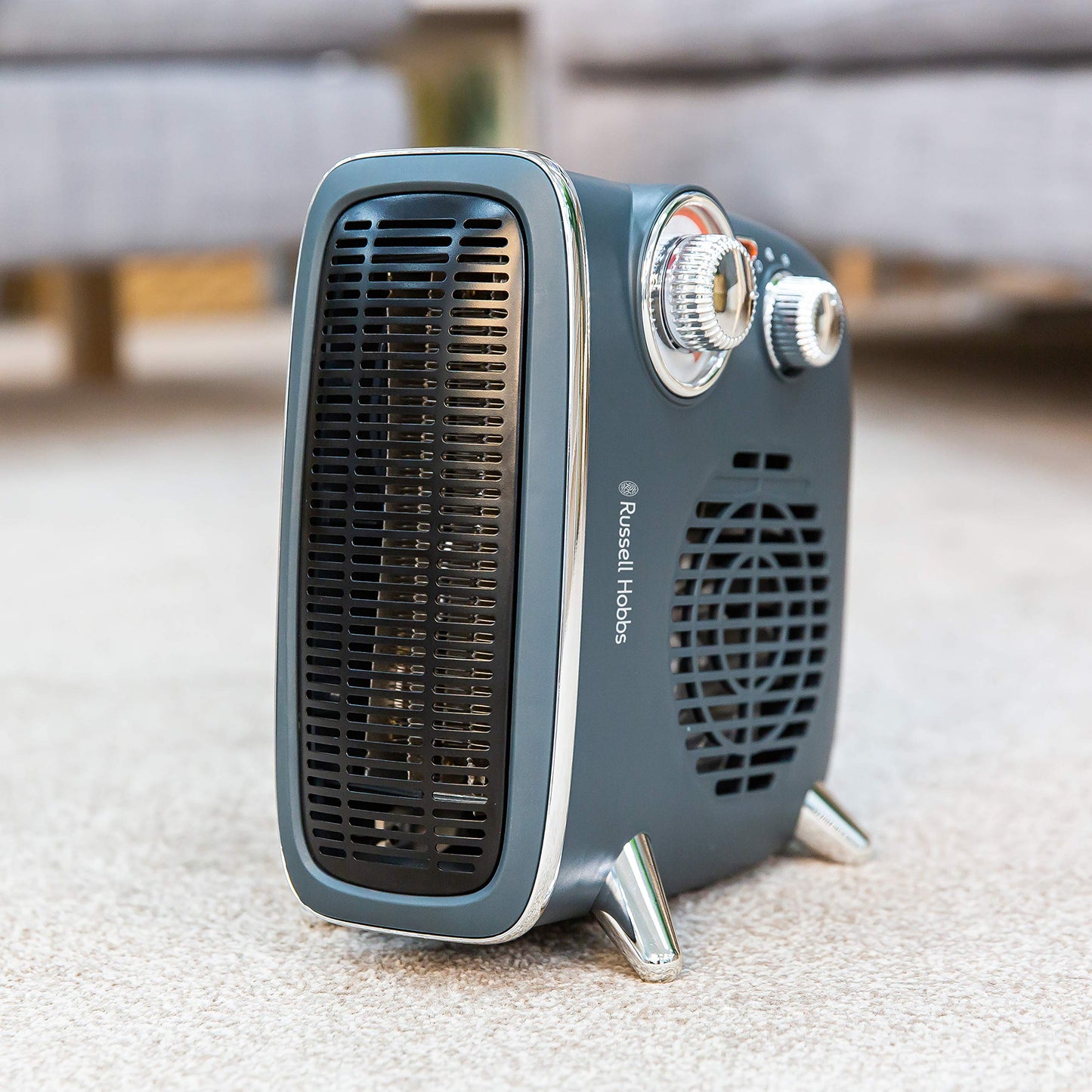 - Russell Hobbs 1800W/1.8KW Electric Heater | Retro Horizontal/Vertical Fan Heater -