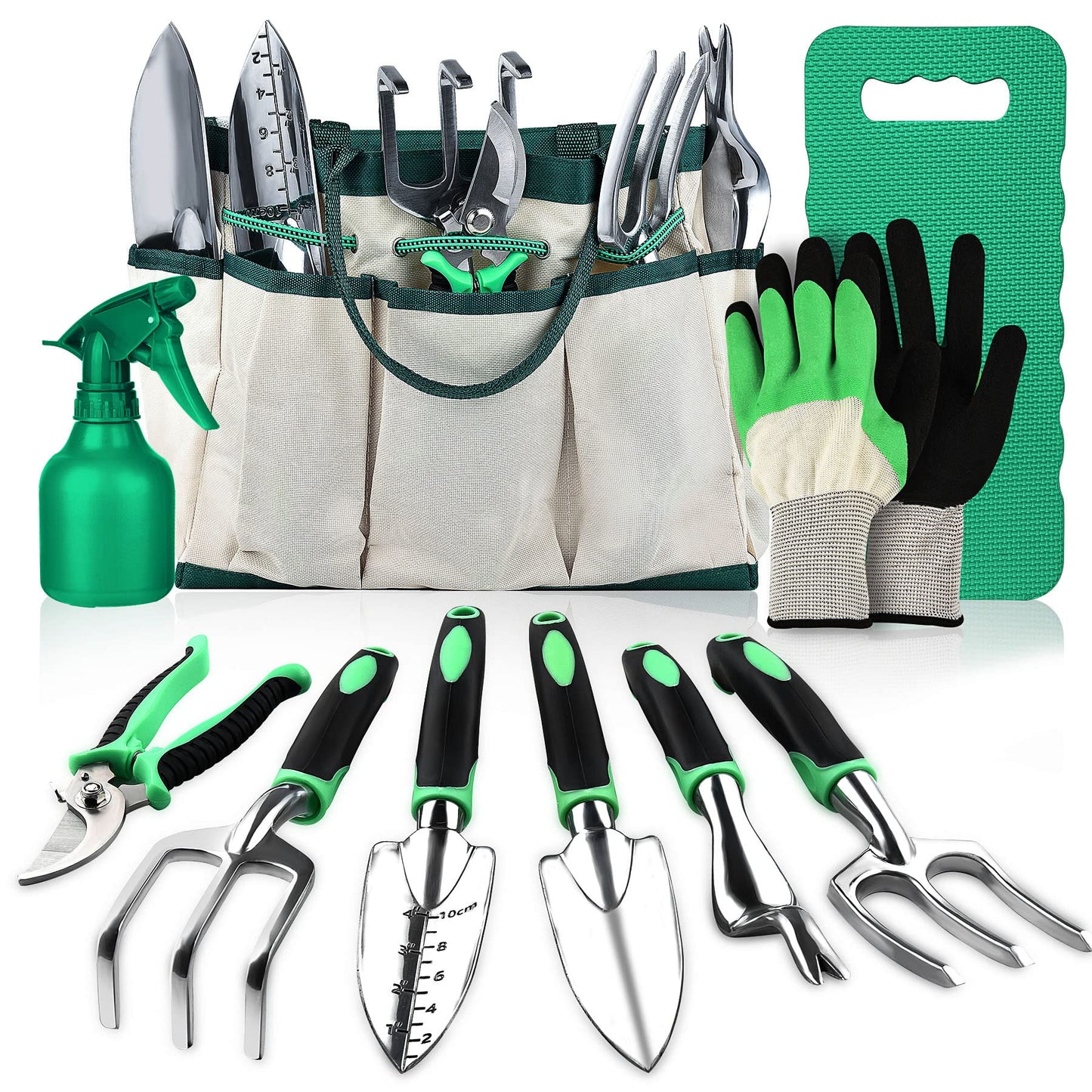 - LBSTP Gardening Hand Tool Gift Kit | 10 Piece Heavy Duty Garden Tool Sets -