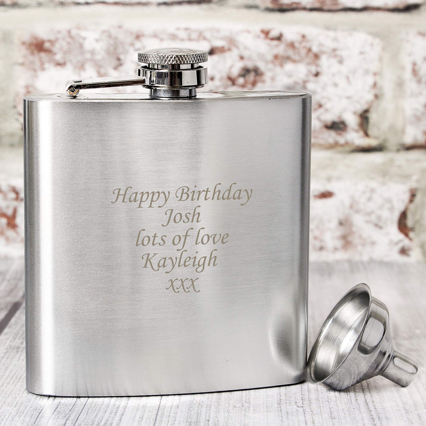- Laser Engraved Personalised Hip flask | Perfect for a Best Man Or Usher Thank Your Gift -