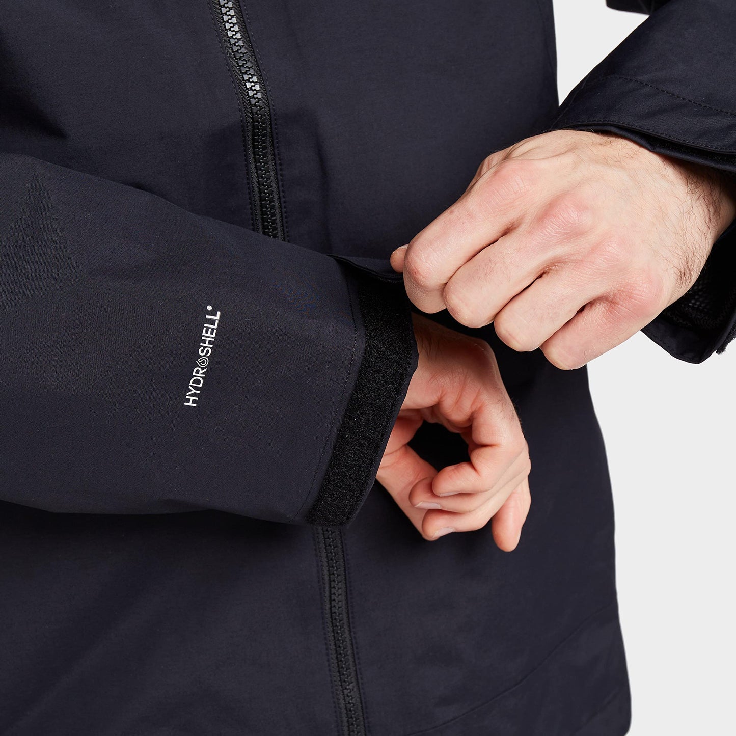 Berghaus Men's Stormcloud Prime Waterproof Jacket, Men's Rain Coat, Men's Cagoule, Outdoors, Travelling, Camping, Trekking, Hiking and Walking Clothing, Black, XXL