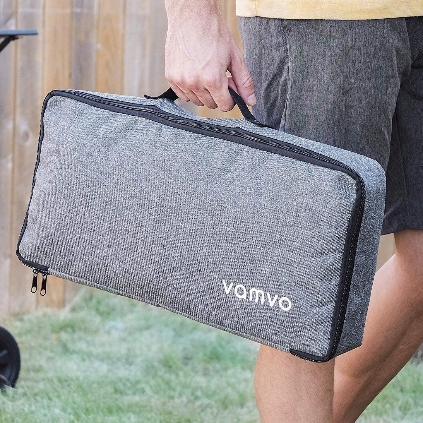 120 inch Projector Screen with Stand, Vamvo Outdoor Indoor Projector Screen 16:9 4K Full HD for Home Theatre Office Presentation, Portable Projector Screen Winkle-Free with Carrying Bag