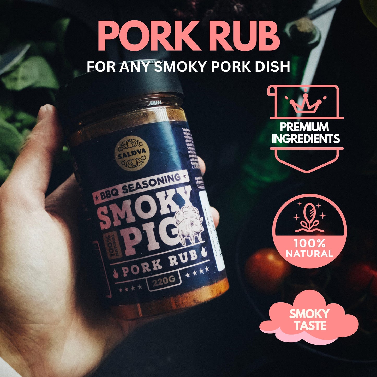 Classic Selection of Premium BBQ Seasonings - Holy Cow, Adam’s Rib, Angel’s Wings, Smoky Pig, Ultimate Rub & Veggie War BBQ Rubs | Pack of 6 | 100% Natural | Great Foodie Gift