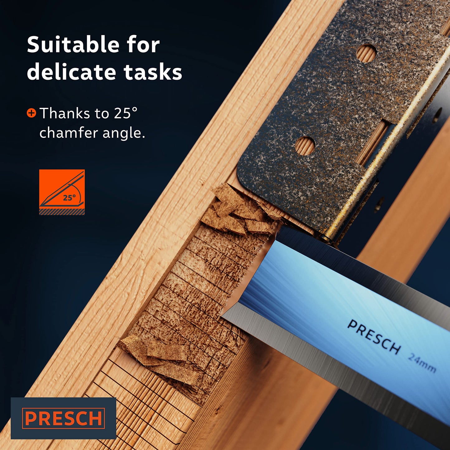 - Presch Chisel Set for Wood 4 pc | Bag | Sharp Chisel Set (6, 12, 18, 24mm) -