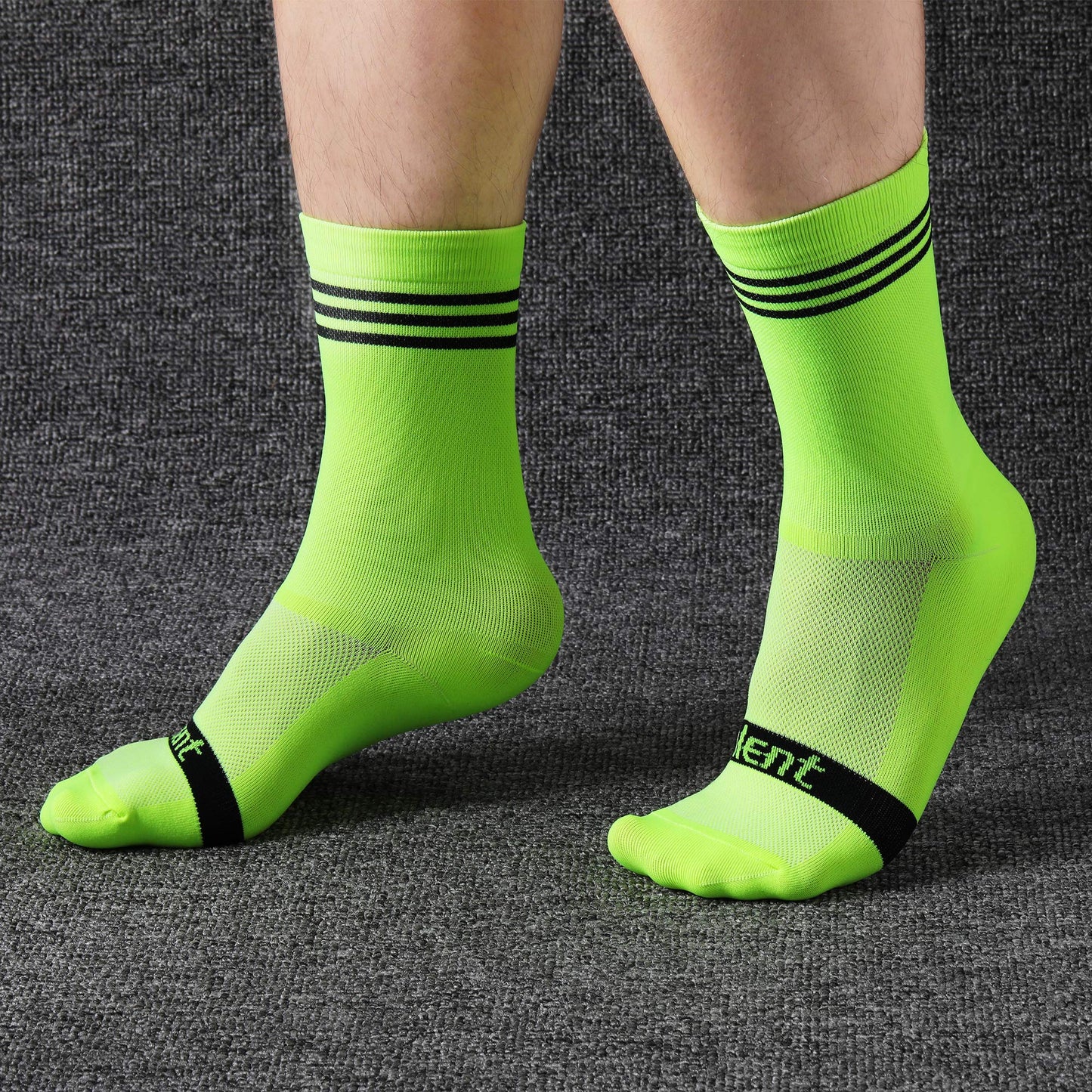 - Lalent 3 Pairs Men's Cycling Socks for Mountain Biking -