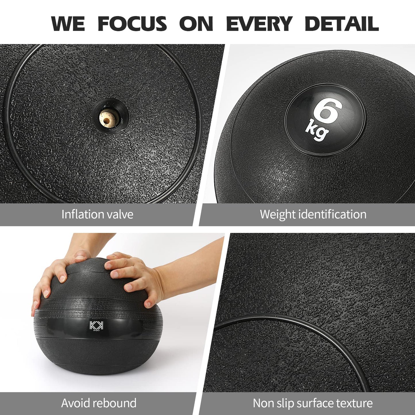 - KK Slam Ball | 4kg, 6kg, 8kg, 10kg | Heavy Duty Medicine Ball -