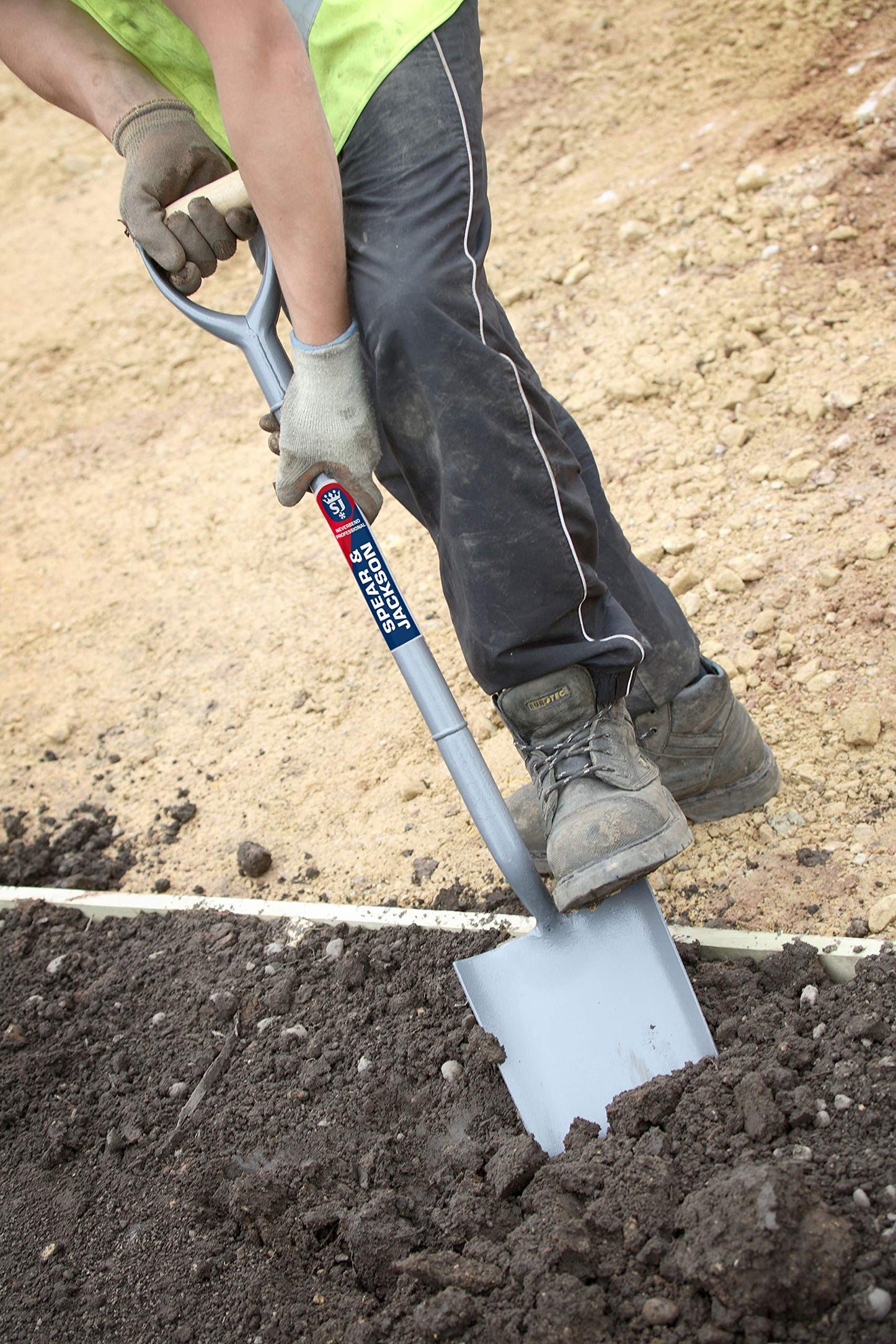 - Spear & Jackson 2000AC | MYD Steel Taper Shovel | Blue , Grey -