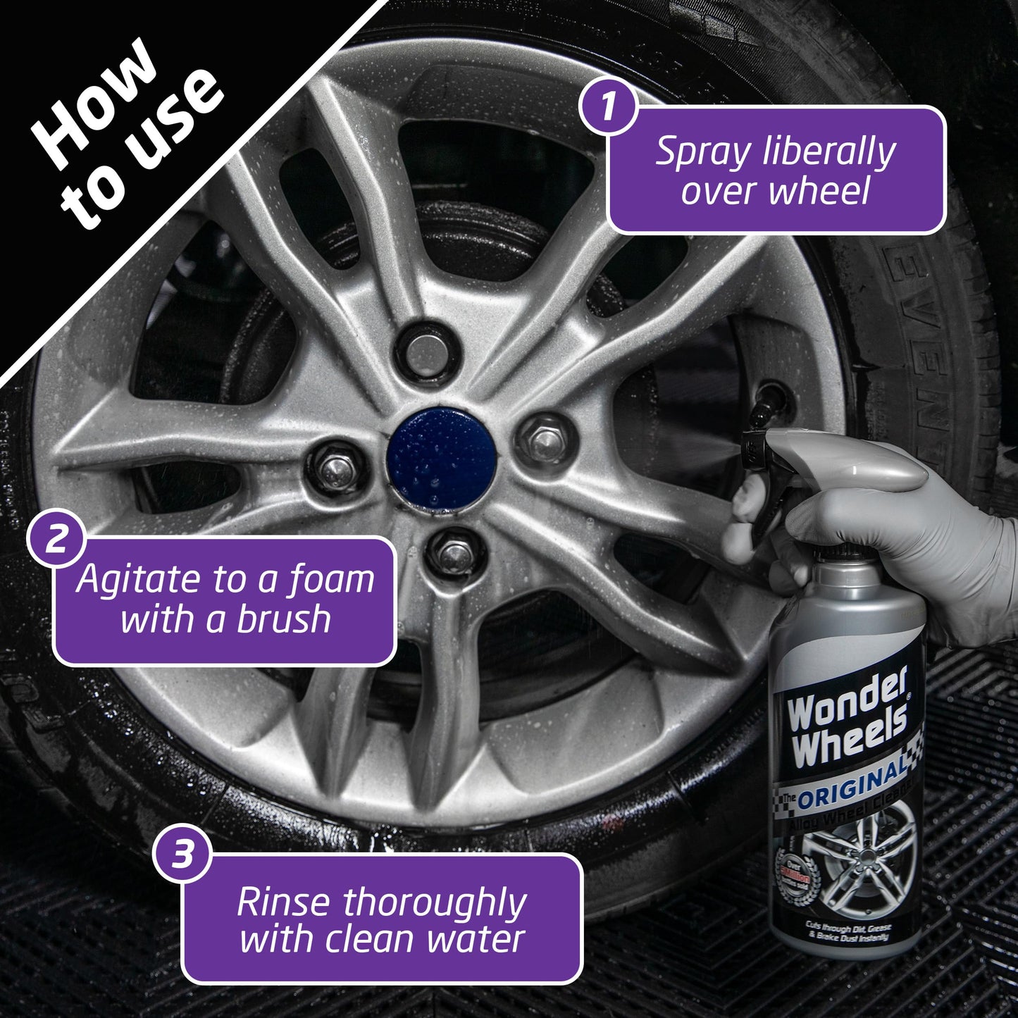 - Wonder Wheels The Original Alloy Wheel Cleaner, 600 ml
