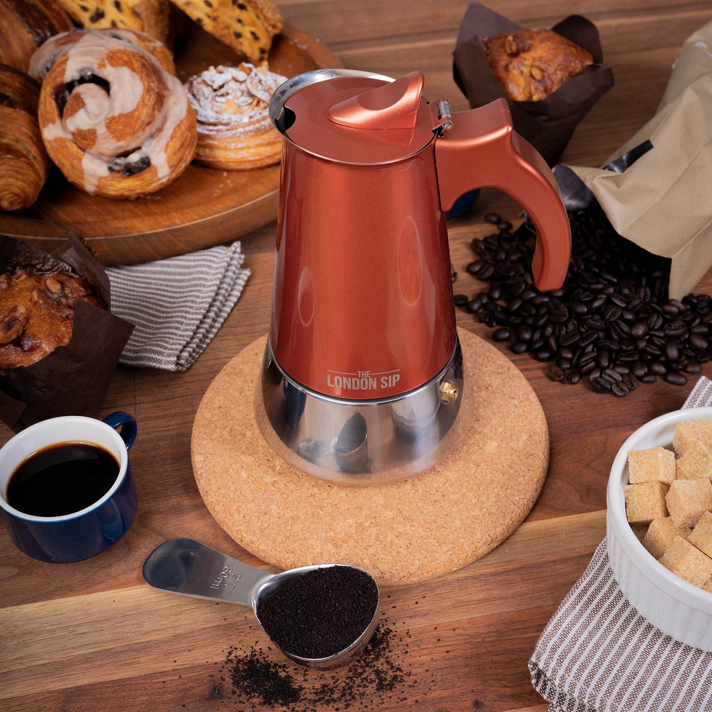 - The London Sip Moka Pot | Stovetop Coffee Maker -