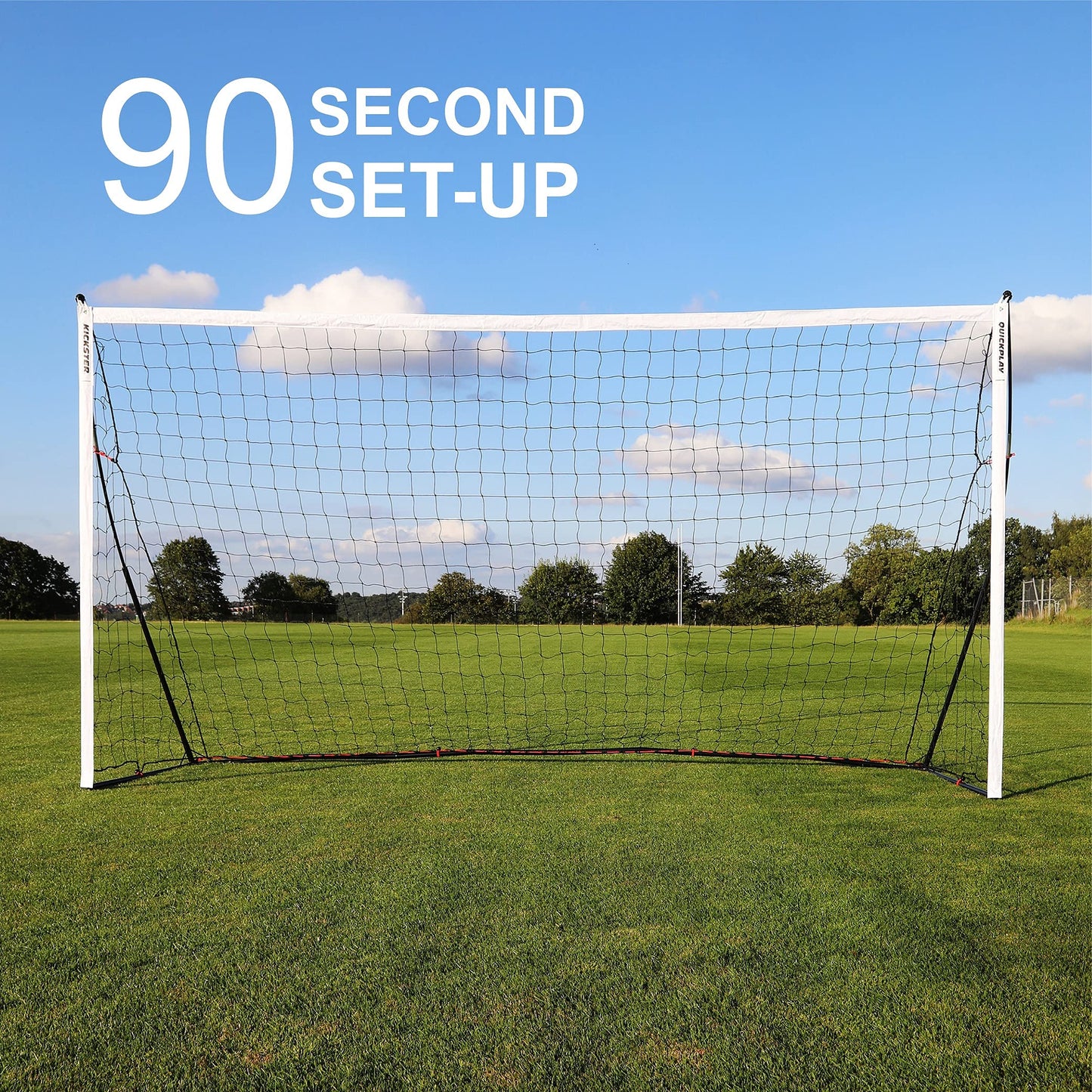 - QUICKPLAY Kickster Academy Football Goal 3x2M | Ultra Portable Football Equipment -