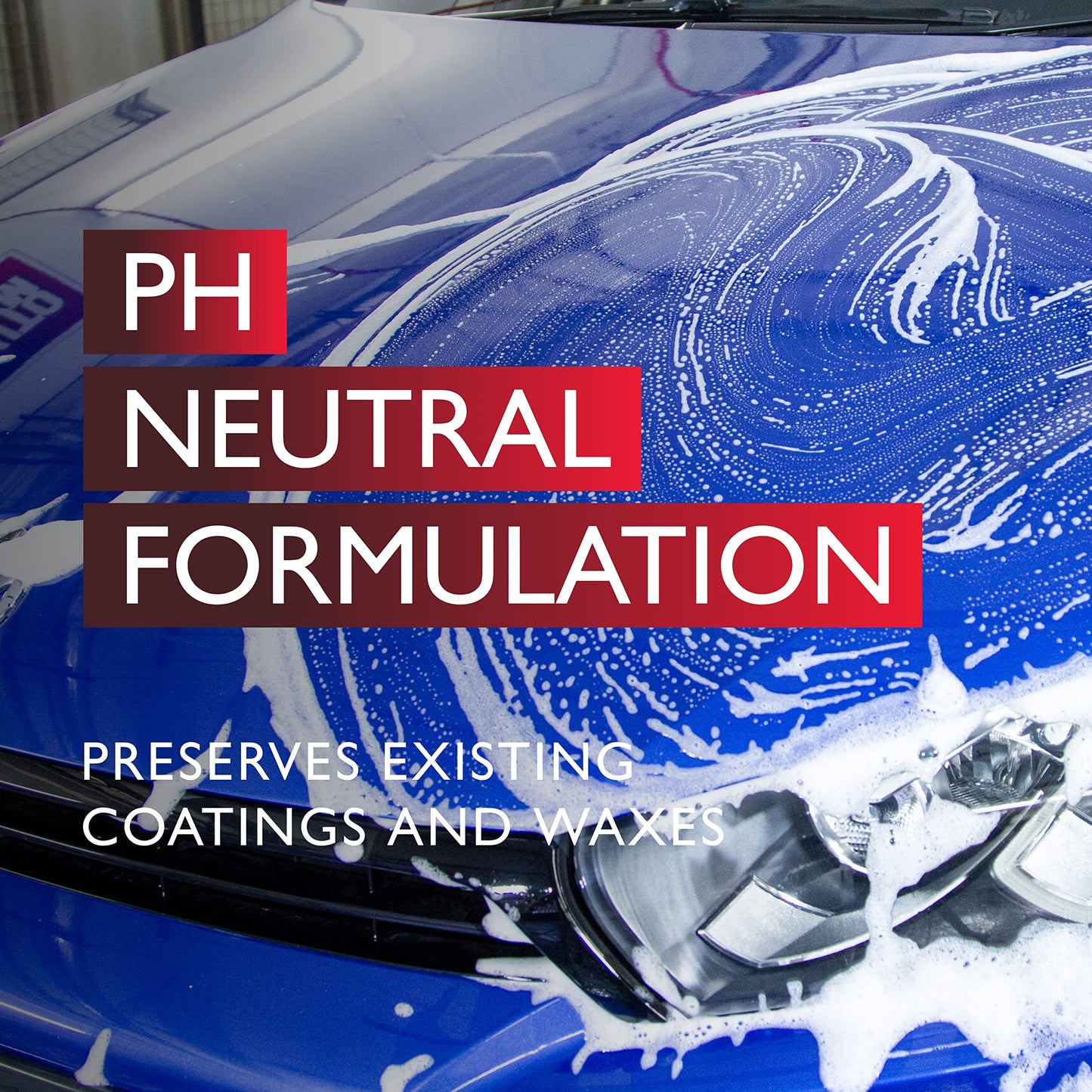 Autoglym Foaming Car Wash, 2.5 Litres - High Foaming Car Shampoo For All Bodyworks - pH Neutral, 125 Washes and Wax Safe Formula for Cleaning Car Exterior - Concentrated Car Wash Soap