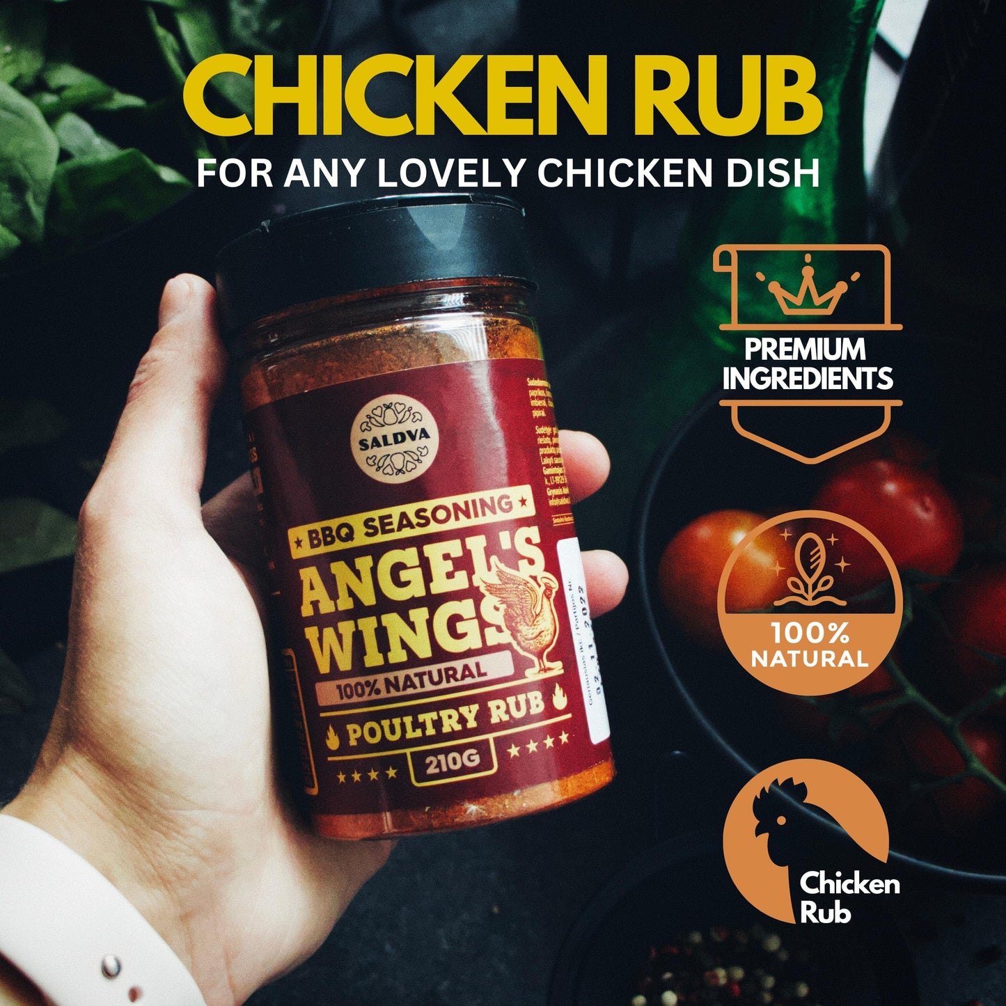 Classic Selection of Premium BBQ Seasonings - Holy Cow, Angel’s Wings, Smoky Pig, Ultimate Rub BBQ Rubs | Pack of 4 | 100% Natural | Great Foodie Gift