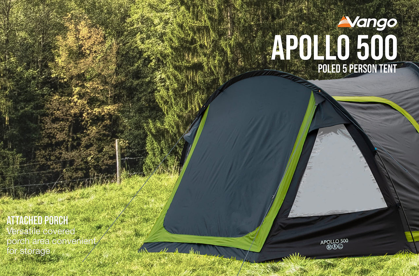 - Vango Apollo 500 5-Man Family Dome Tent -