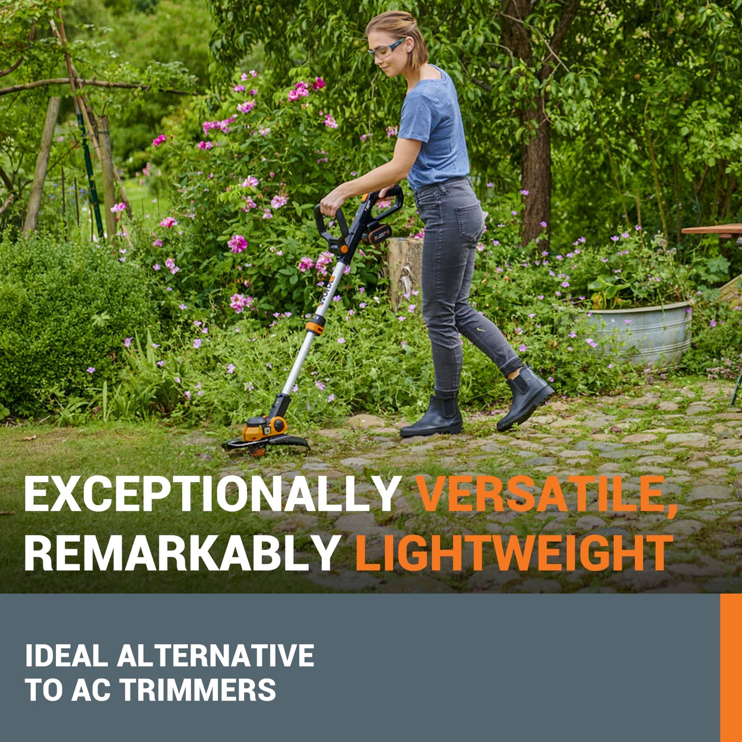 - WORX WG163E 18V Cordless Grass Trimmer