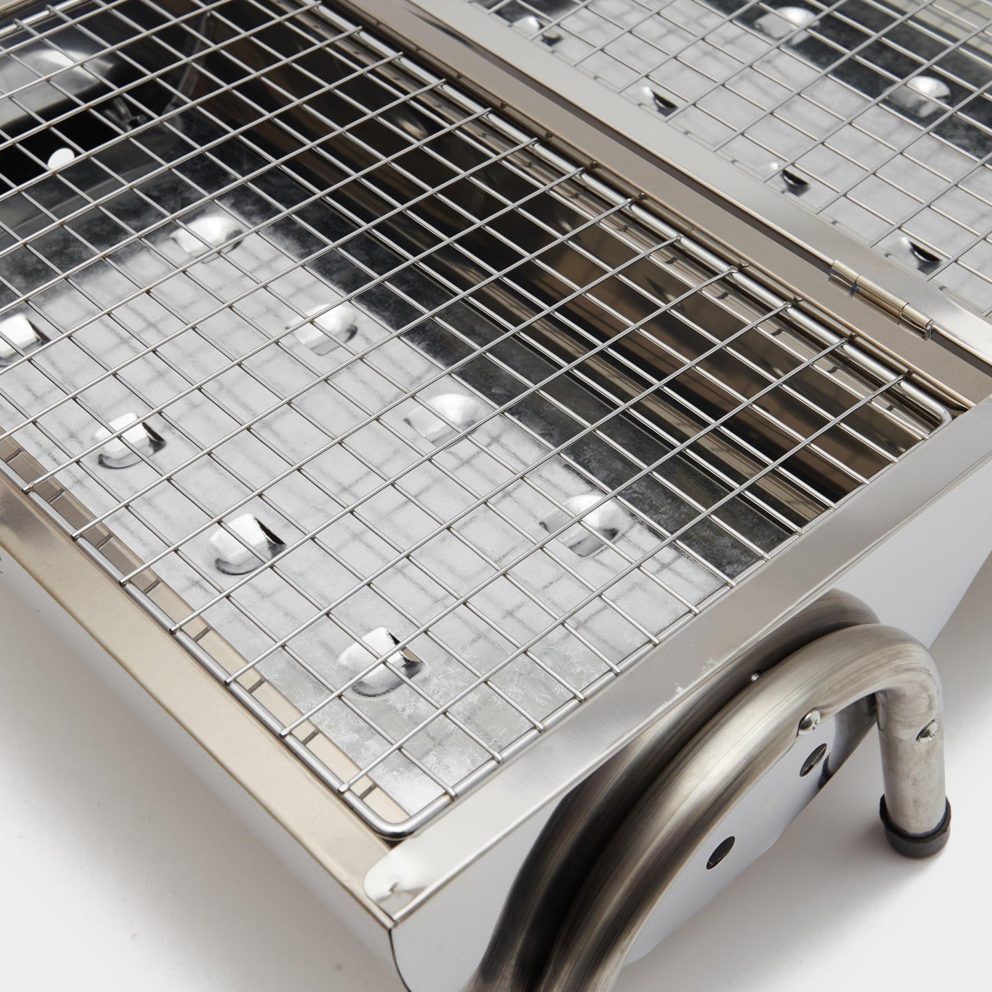 - Hi-Gear Stainless Steel Double Sided BBQ Compact Portable Camping Barbecue -