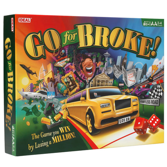 - IDEAL | Go for Broke: The game you win by losing a million!| Classic Games | For 2-4 Players | Ages 8+ -