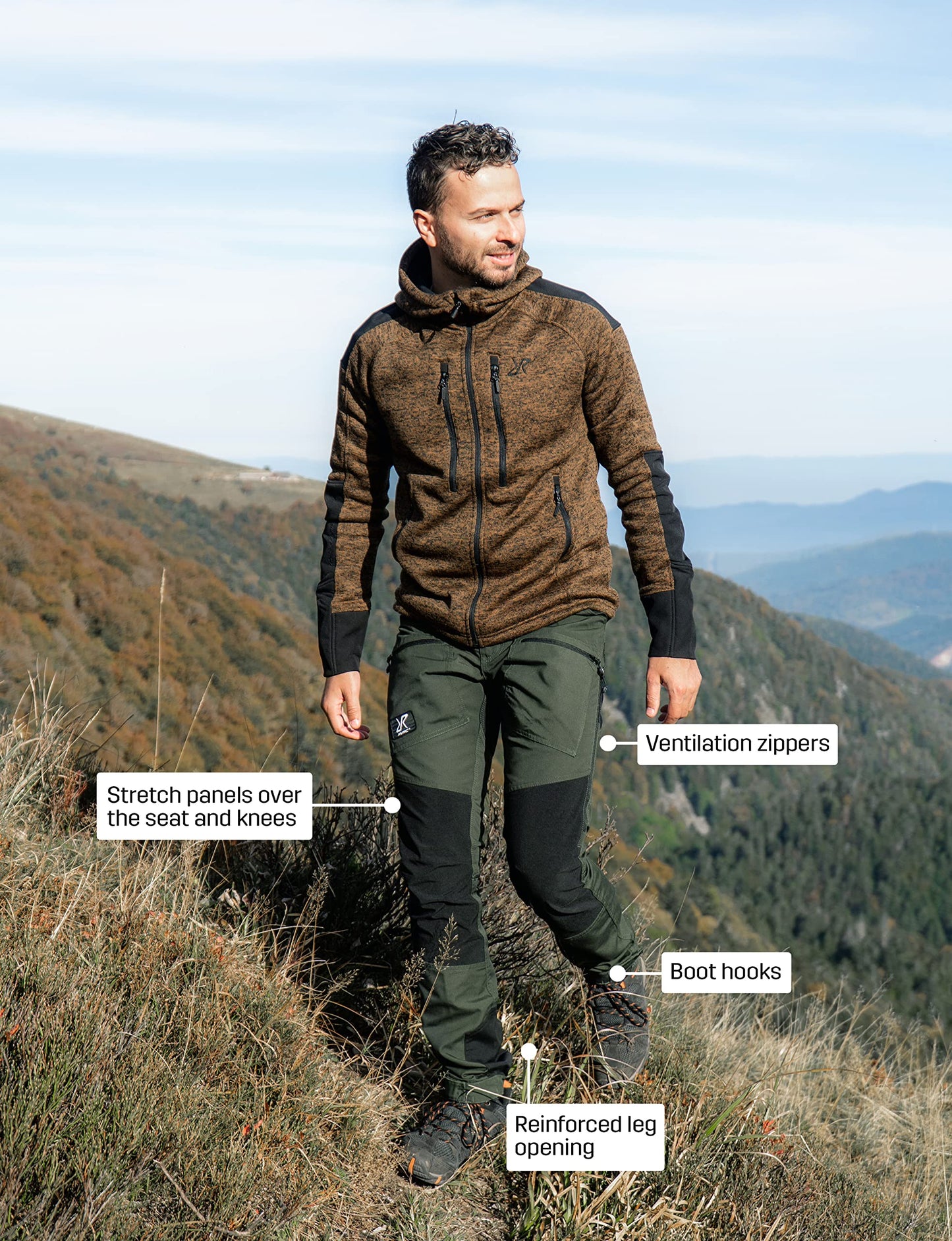 - RevolutionRace Men's Nordwand Pro Trousers | Durable Trousers for Hiking, Walking | Forest Green -