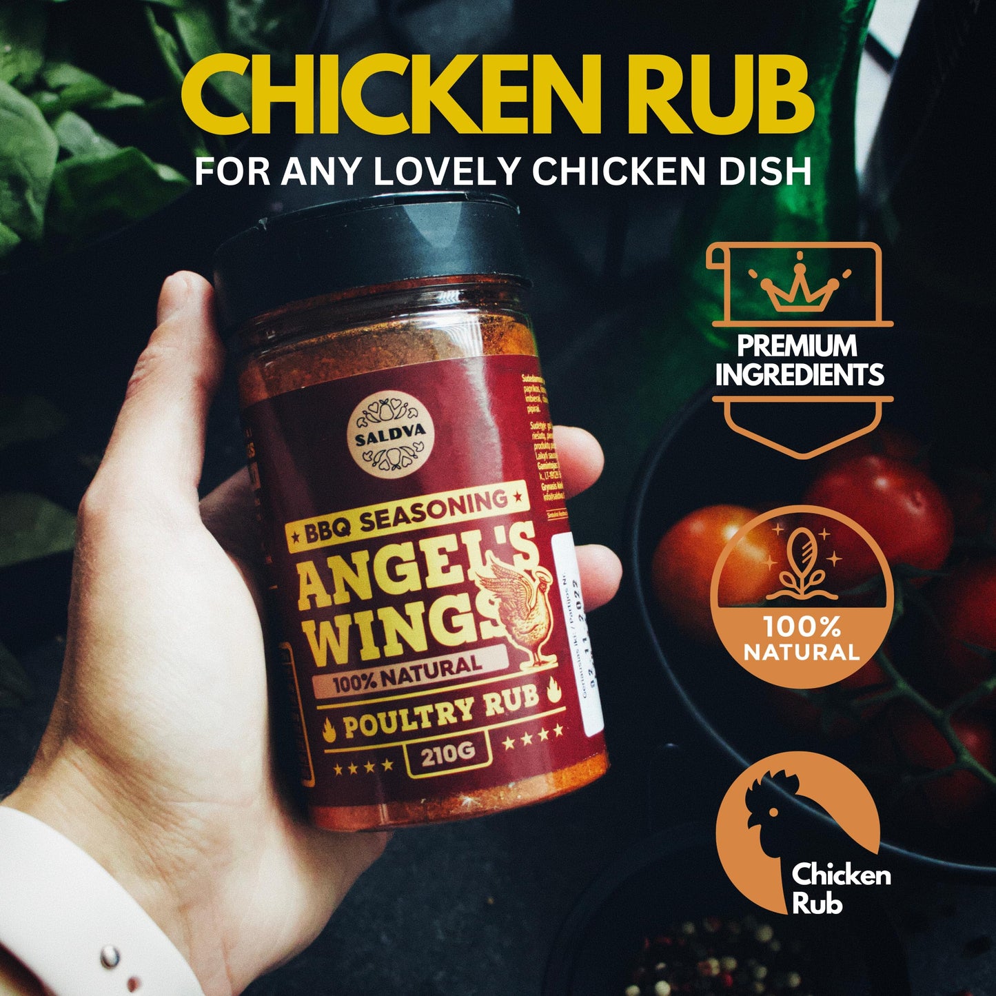Classic Selection of Premium BBQ Seasonings - Holy Cow, Adam’s Rib, Angel’s Wings, Smoky Pig, Ultimate Rub & Veggie War BBQ Rubs | Pack of 6 | 100% Natural | Great Foodie Gift