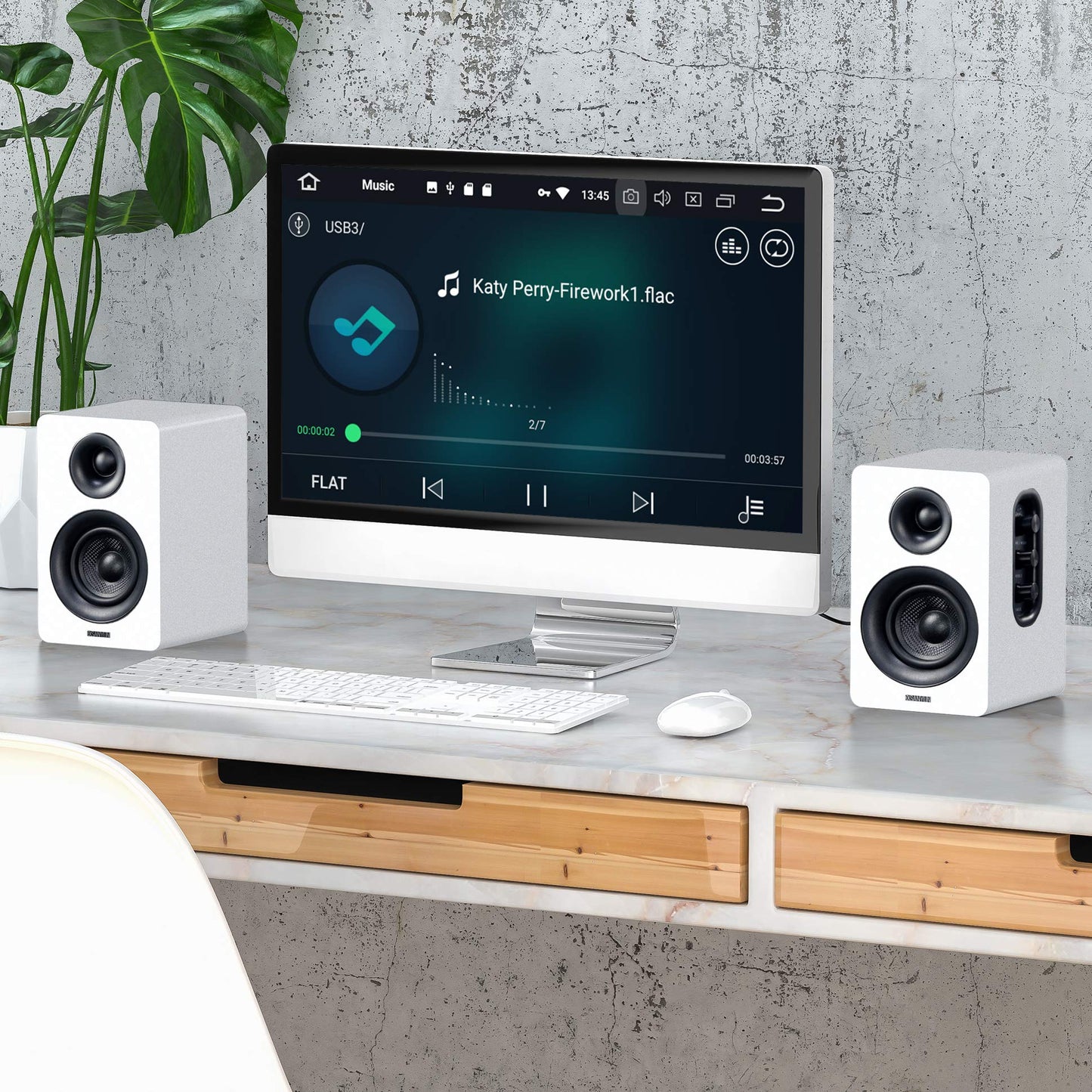 - Sanyun SW208 3" | Active Bluetooth 5.0 Bookshelf Speakers – 60W Carbon Fiber Unit -