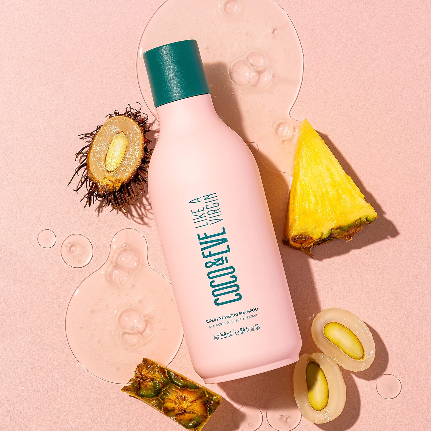 Coco & Eve Like A Virgin Shampoo & Conditioner Bundle Kit - Natural, Sulfate free Hair Care with Argan Oil, Coconut and Avocado Oil | For Dry Damaged, Color Treated Hair | Anti Frizz (250ml each)