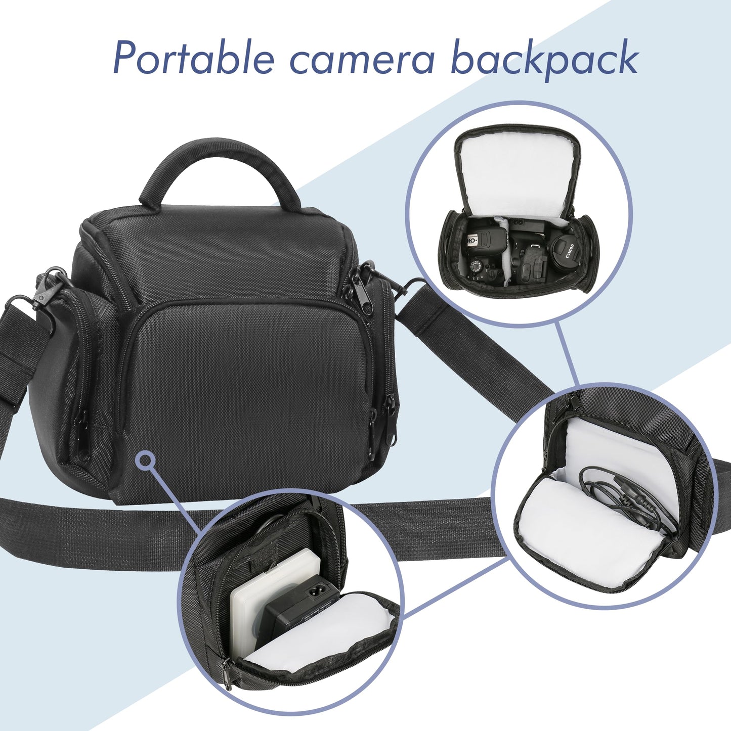 - SLR Cameras Case | Waterproof Shockproof DSLR Camera Single Bag -