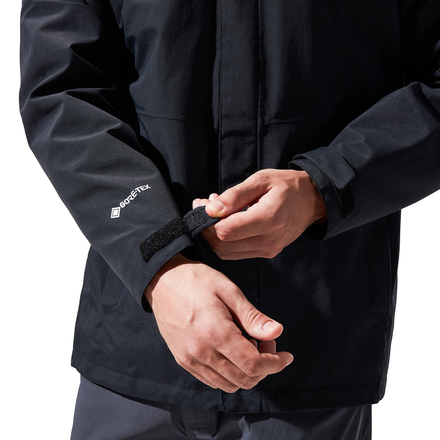 Berghaus Men's Hillwalker Interactive Gore-Tex Waterproof Shell Jacket, Breathable, Durable Coat, Black, M