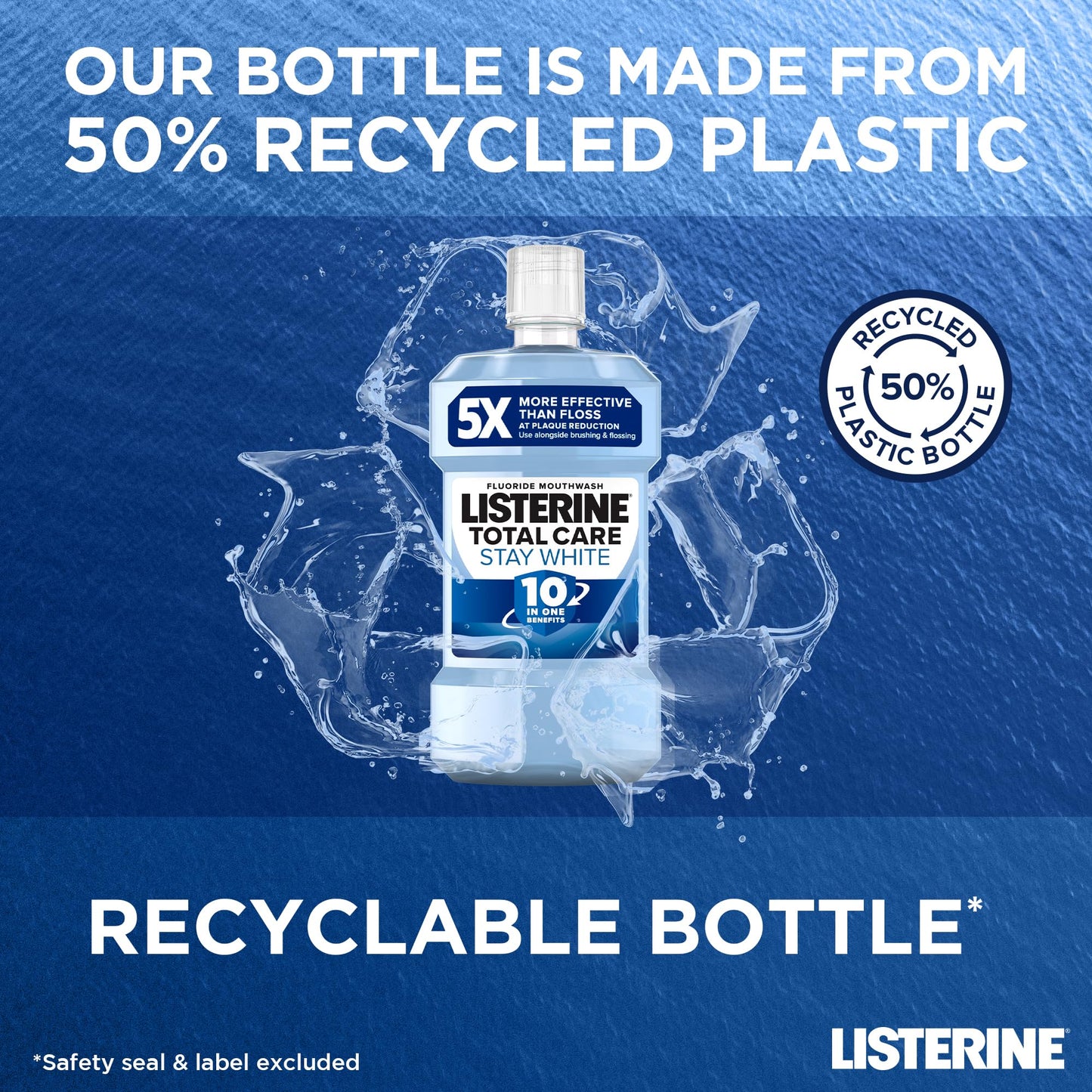 - Listerine Total Care Stay White Mouthwash | 10-in-1 Benefit Mouthwash -