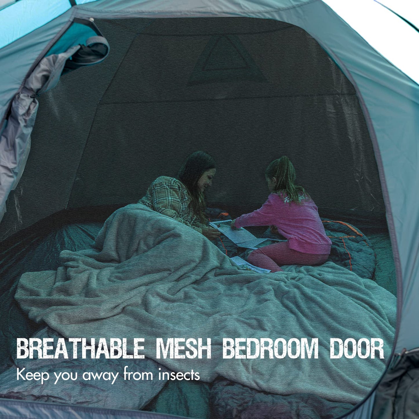 - Portal 3-4 Man Tent with Porch | Camping Tent for 3 to 4 Persons | Sewn-in Groundsheet -