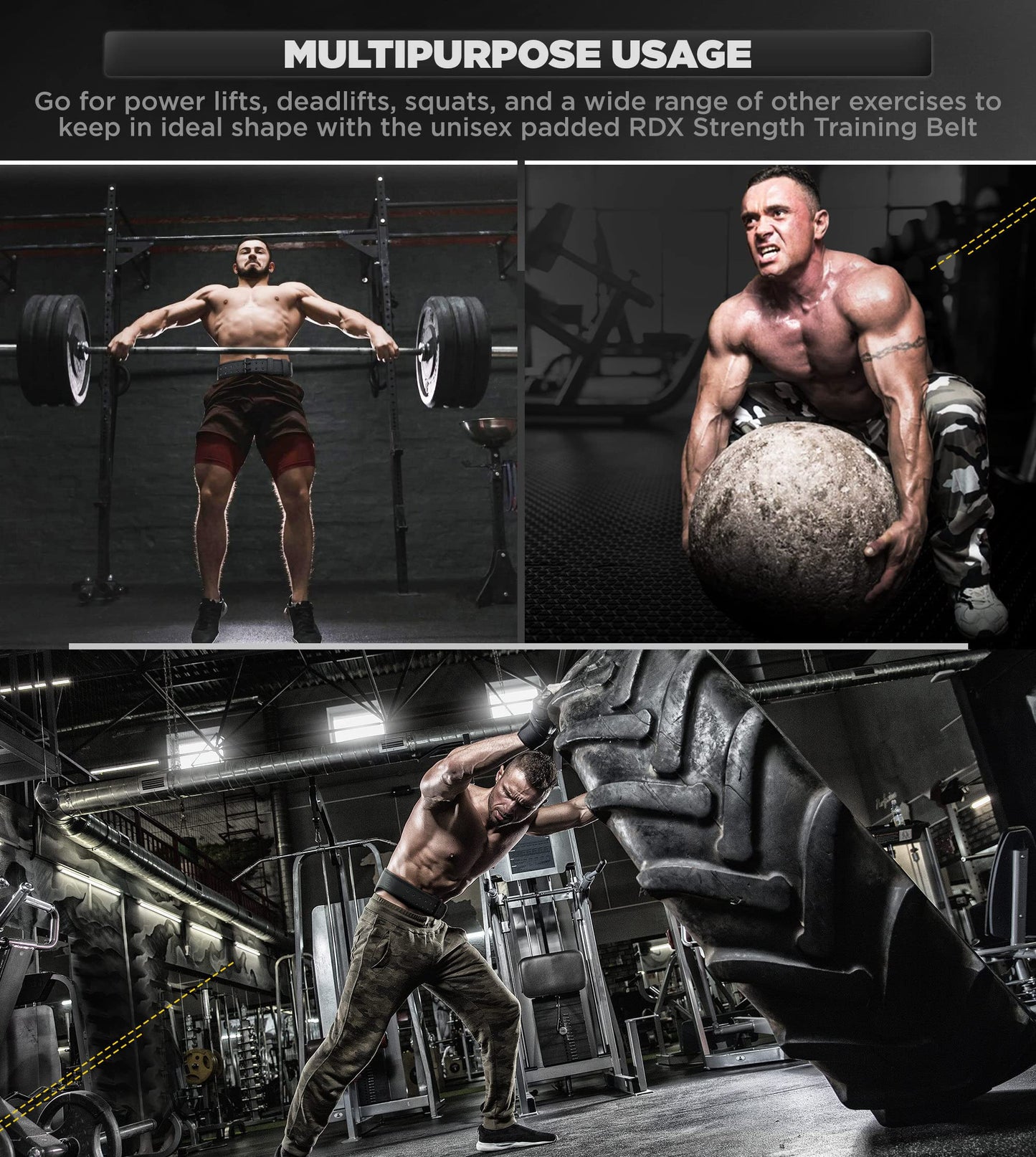 - RDX Weight Lifting Belt Gym Fitness | Cowhide Leather | 4” 6” Padded Lumbar Back Support -