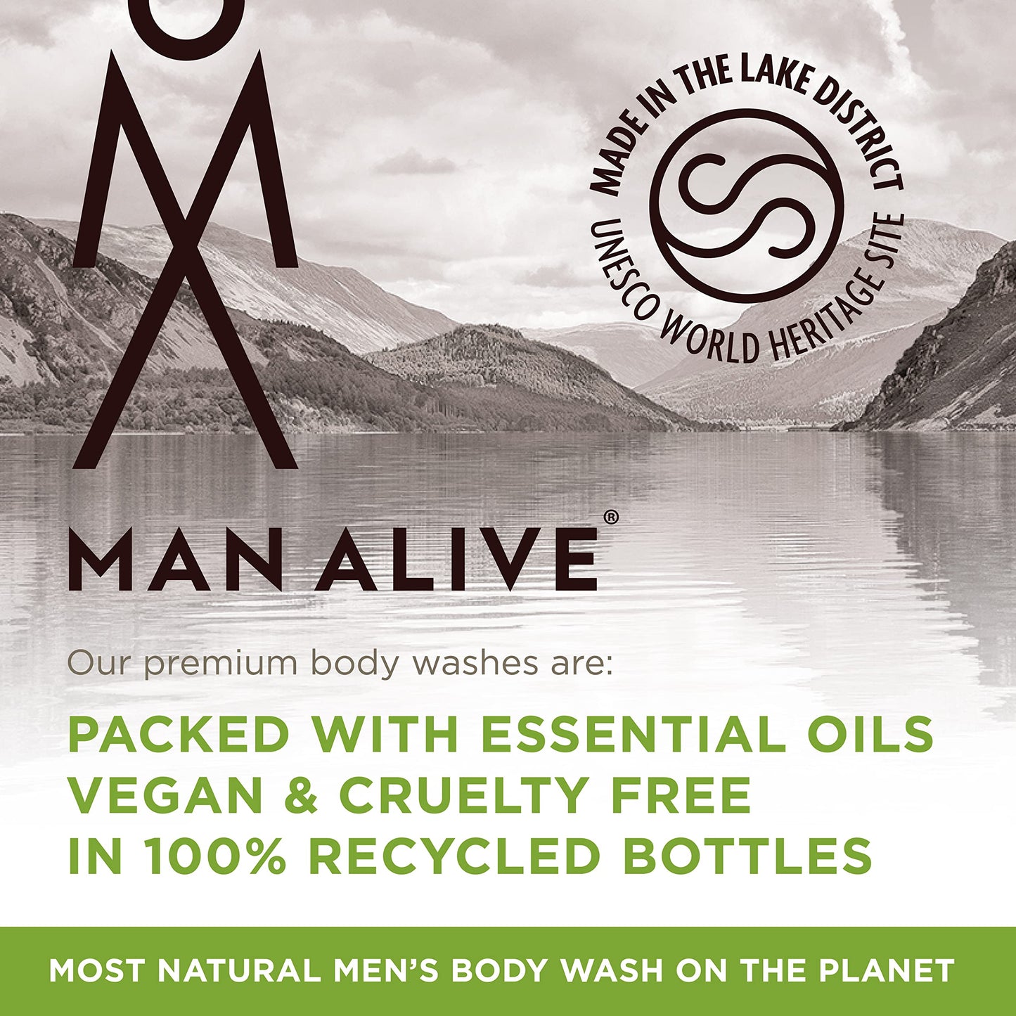 - MAN ALIVE Shower Gel for men | 500ml mens body wash & face wash -