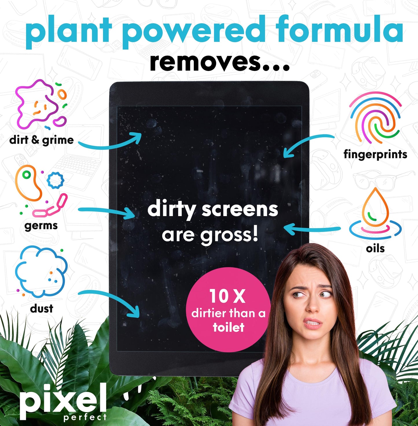 - Pixel Natural Screen Cleaner Spray for TV | Laptops | Computers | Monitors -