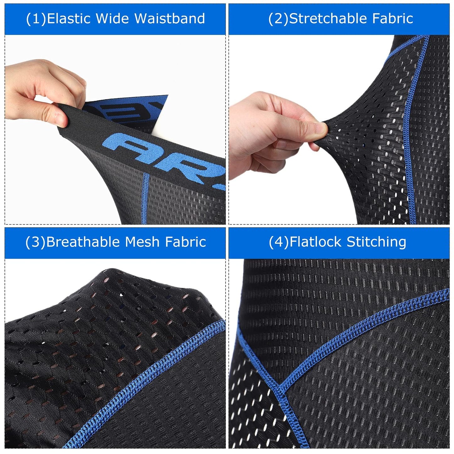 - Lixada Men's Cycling Underwear | Padded 5D Gel Padded Bike Shorts | Quick Dry -