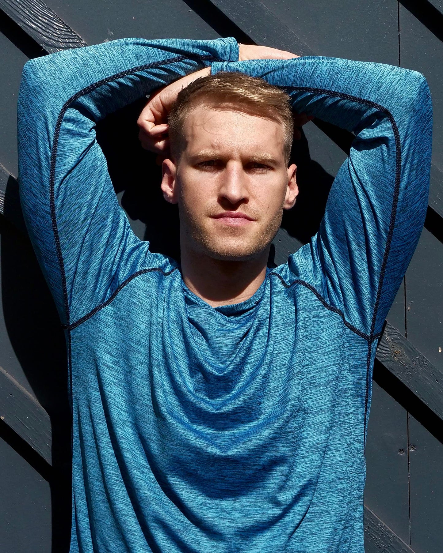 - HUAKANG Mens Running Tops | Long Sleeve T-Shirt | Gym Top for Men -