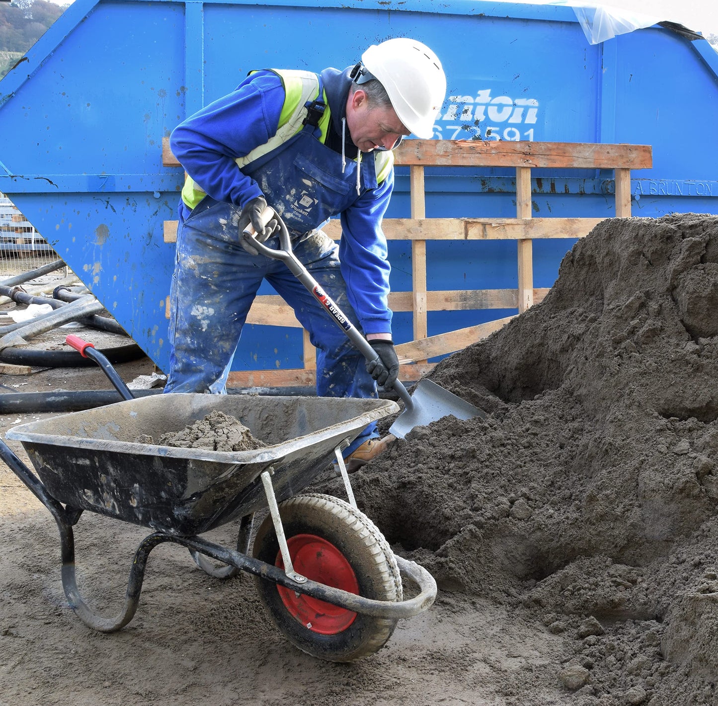 - Spear & Jackson 2000AC | MYD Steel Taper Shovel | Blue , Grey -