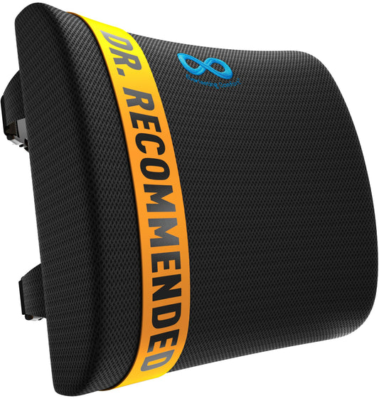 - Everlasting Comfort Memory Foam Lumbar Support Cushion | Dual Adjustable Straps -