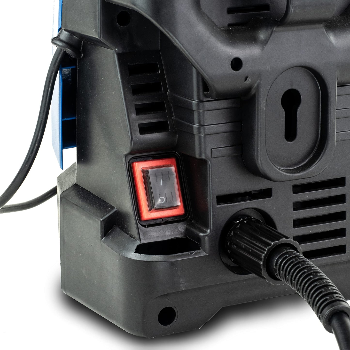 - Hyundai 1700W 1740psi / 120Bar Electric Pressure Washer | Ultra-quick 5.5L/min flow rate  | Extra-long 6m hose Jet Washer -