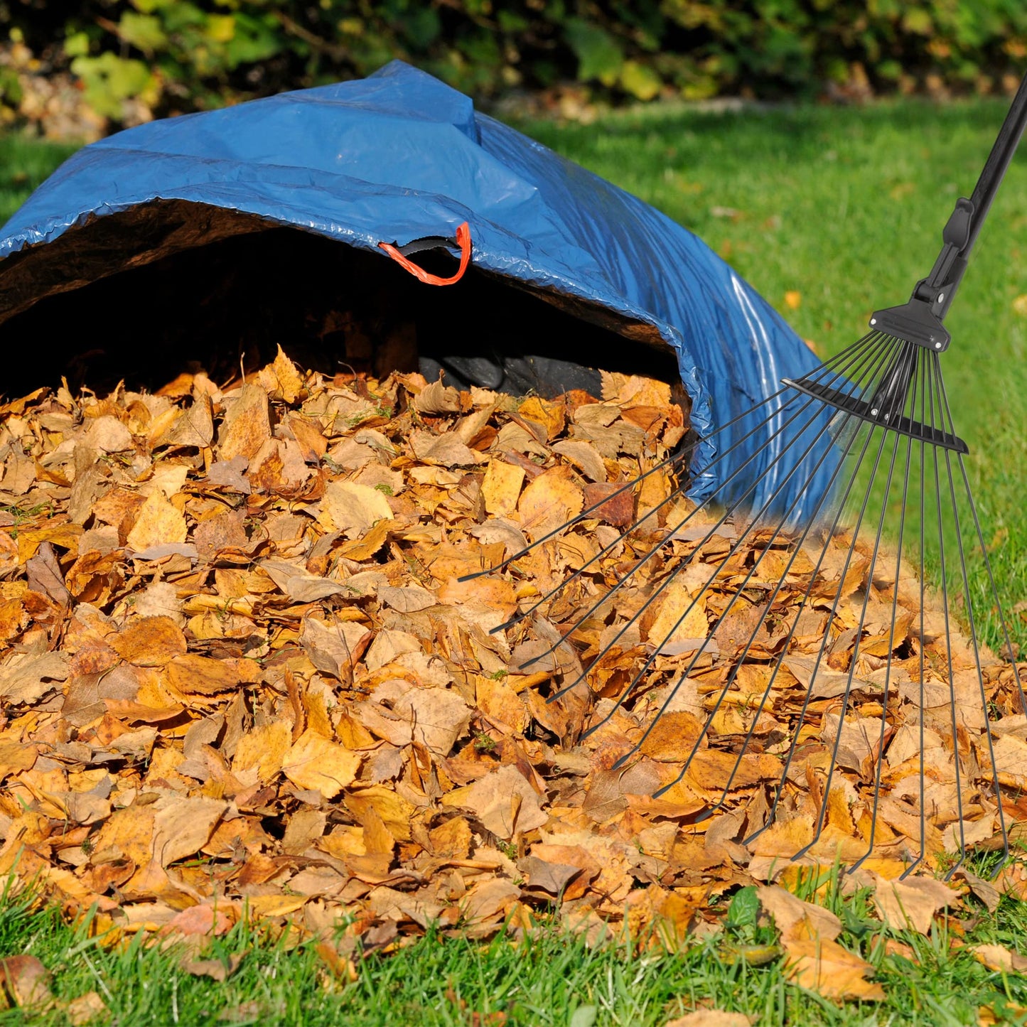 - Pelle & Sol Garden Rake | Rake for Gardening | 38-63 inch Adjustable Soil Rake Artificial Grass Rake | Black -