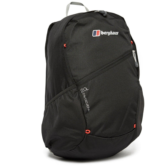 Berghaus Unisex 24/7 Backpack 20 Litre | Comfortable Fit | Durable Design | Rucksack for Men and Women, Jet, 20 Litres