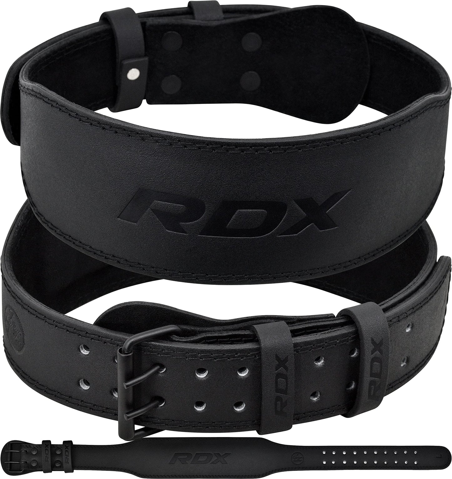 - RDX Weight Lifting Belt Gym Fitness | Cowhide Leather | 4” 6” Padded Lumbar Back Support -