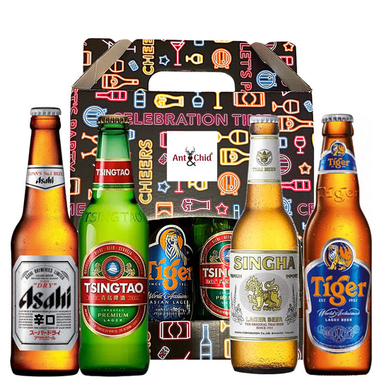 - Lagers Of the World Beer Gifts for Men | A Case of 4 Premium bottled beers -