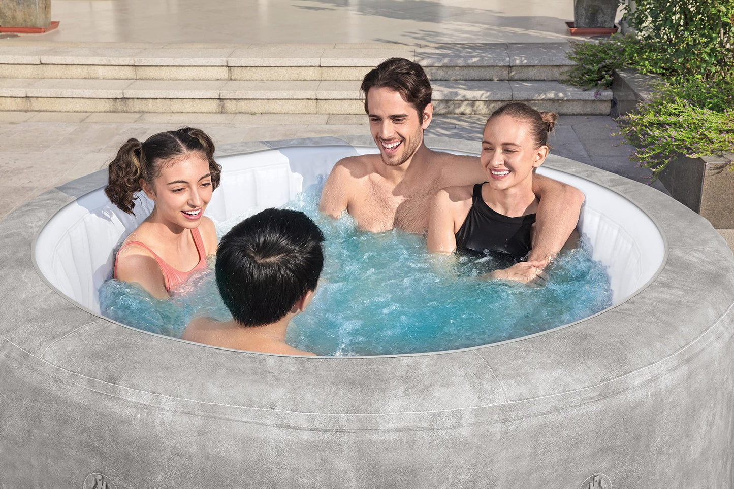 - Lay-Z-Spa Zurich EnergySense Signature | AirJetInflatable Hot Tub | 2-4 person -
