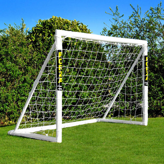 - FORZA Football Goal | 6ft x 4ft Kids Garden Goal with PVC Posts & Net | Optional Target Sheet, Ball & Bag (Goal, Bag, and Target Sheet) -