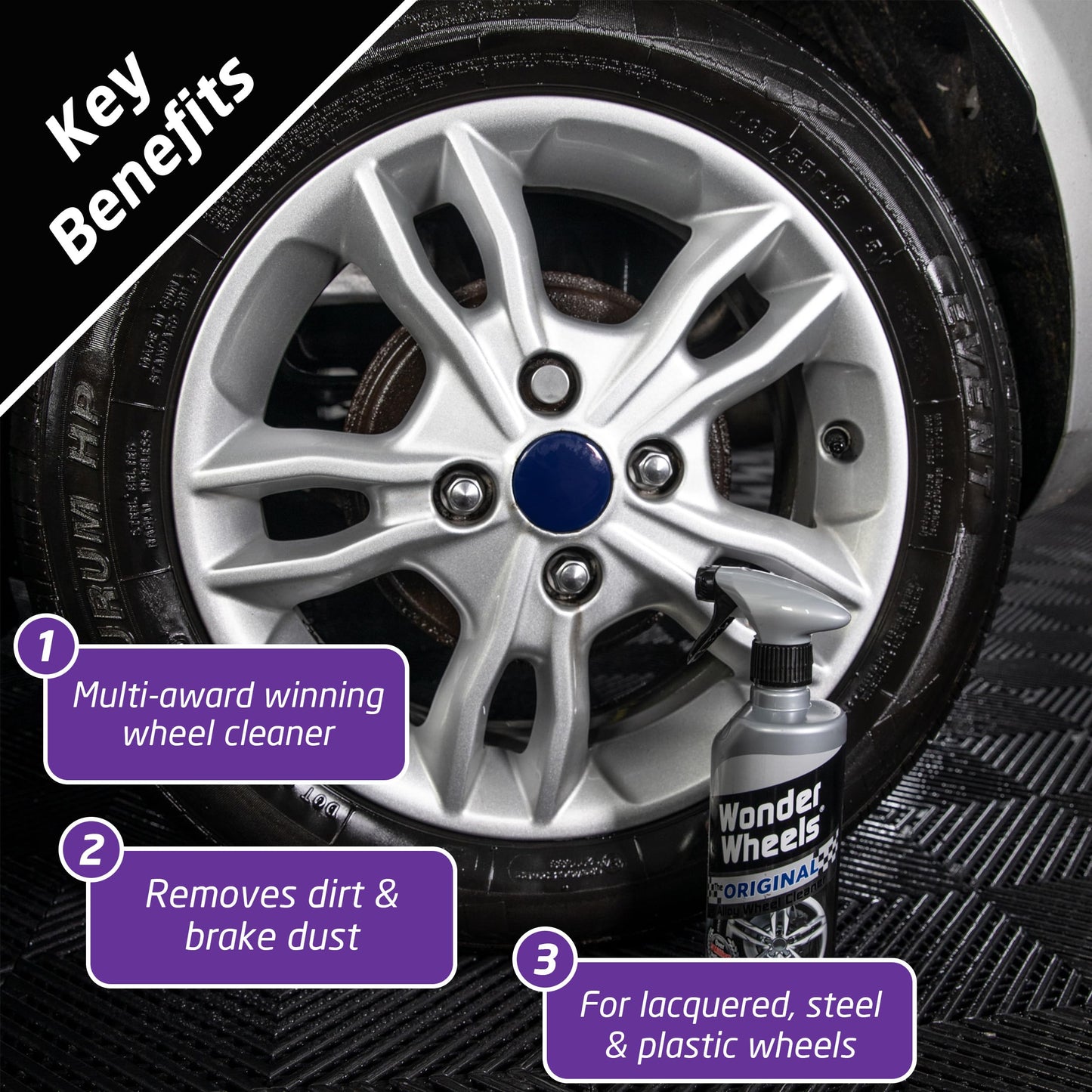 - Wonder Wheels The Original Alloy Wheel Cleaner, 600 ml